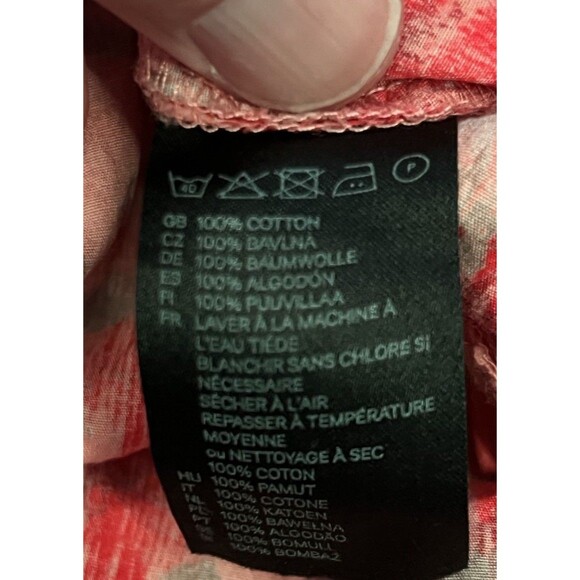 H&M Women's Sz 12 Fit & Flare Strapless Floral Bustier Sundress Elastic Smocking - Picture 7 of 7